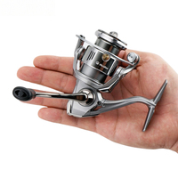 Moulinet de pêche spinning ultraléger 140g/4.9oz avec logo personnalisé, compact BFS 500/800/1000, 4+1BB, moulinet de pêche sur glace 5.2:1 pour la pêche au finesse