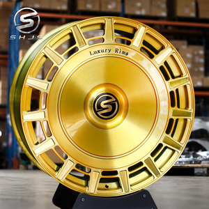 Rines Deportivos <span class=keywords><strong>de</strong></span> Lujo Monobloque Forjados a Medida en Oro Rosa, 5 Birlos 5x112 5x114.3 para Audi, Mercedes, <span class=keywords><strong>Tesla</strong></span>, Chevy, <span class=keywords><strong>Roadster</strong></span>, 20x9 - Product Image 1