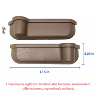 Accessoires de voiture YBJ, boîte de rangement intérieure, organisateur de poche, rangement de porte avant pour Land Cruiser 70 76 78 LC79, porte-gobelet, 2007-2021