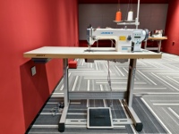 JUKKY Machine à coudre industrielle à point noué à entraînement direct haute vitesse, idéale pour la couture de chemises et de costumes, avec grand crochet
