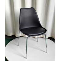 Chaise de bureau exécutive ergonomique moderne et robuste, couleurs personnalisables, structure en acier chromé, confortable pour le salon ou le bureau