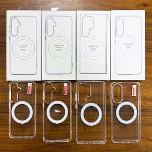VAWI C010 Étui magnétique transparent en acrylique de haute qualité, antichoc, pour iPhone 11~17 Pro Max, pour Samsung Android - Product Image 6