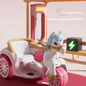 Coche Eléctrico de Juguete con Forma de Carruaje de Princesa de 3 Ruedas, Color Rosa, <span class=keywords><strong>para</strong></span> <span class=keywords><strong>Niñas</strong></span>, con Control Remoto, Coche Eléctrico <span class=keywords><strong>para</strong></span> Niños - Product Image 3