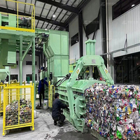 Presse à balles hydraulique horizontale entièrement automatique pour papier, carton et bouteilles en plastique