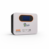 Station d'alimentation portable tout-en-un 300W 640Wh LiFePO4 à onde sinusoïdale pure, panneau solaire 2048Wh, ports de sortie multiples, légère pour le camping