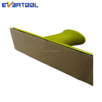 EVERTOOL Feuille de papier abrasif vert 70x420mm pour ponçage manuel, papier de ponçage pour peinture, pour une finition uniforme et constante