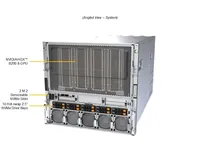 Serveurs IA Supermicro SYS-A22GA-NBRT 10U HGX B200 8-GPU, double processeur Intel Xeon 6900 Blackwell, LLMs, apprentissage profond, HPC, centre de données