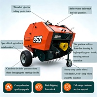 Machine à baler le foin DRS850 homologuée CE avec système de déverrouillage automatique pour les exploitations laitières