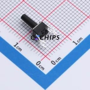 TS09-CBW1FH9.5 Tactile Switch Through hole-4P,4.5x4.5mm Switch Single Pole Single Throw Round Button 2.5N Through Hole - Product Image 2