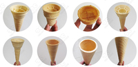 Gelgoog Cornet à crème glacée faisant la machine à cornet à gaufres Cône à crème glacée
