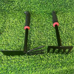 Other Garden Tool Set 4 Pc Metal Rubber Handle Ergonomic For <b>Planting</b> Digging Weeding <b>Soil</b> Turning - Product Image 3