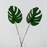 Feuille artificielle Monstera en promotion, grande taille 56 cm, en forme de carapace de tortue, en PE, pour la décoration de la maison, de mariages et de fêtes