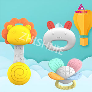 Hochets et anneaux de dentition musicaux en plastique pour bébé Offre Spéciale meilleurs cadeaux pour bébés <span class=keywords><strong>jouet</strong></span> musical gonflable - Product Image 3