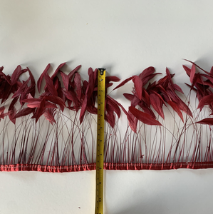 Una frangia di <span class=keywords><strong>gallo</strong></span> di piume di pollo da 6/8 Hs-218 in rosso per Costume artigianale fai da te - Product Image 2