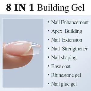 Gel de renforcement des ongles en caoutchouc 15ml Transparent – Constructeur en bouteille pour épaississement et extension des ongles – Gel-colle dur pour structure - Product Image 6