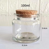 Flacons carrés en verre transparent de 50 ml personnalisés sérigraphiés pour épices, vides, DIY, mini-bouteilles flottantes avec bouchon couronne, 100 pièces, pour aliments pour animaux de compagnie
