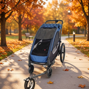 Remolque de Picnic de Aleación de Aluminio Scenic Overlook con Suspensión Independiente, Carga Útil de 35 kg, Neumáticos de Aire de 20 Pulgadas, para Aventuras en Senderos y Remolque de Bicicletas - Product Image 1