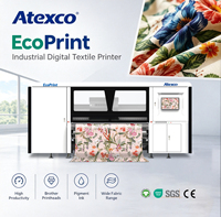 Imprimante textile numérique Atexco EcoPrint avec têtes d'impression industrielles, imprimante à encre pigmentée haute productivité pour l'impression sur tissu