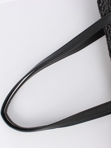 Sac fourre-tout tissé grande capacité, style français simple et populaire, avec fermeture éclair, motif à carreaux, sac à bandoulière tendance pour la plage Tanjing - Product Image 2