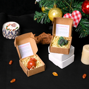 Customized Natural Crystal Mini Carving DIY Gemstone Christmas Carvings with Gift <b>Box</b> for Children Gift - Product Image 2