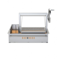Construit en brique barbecue bricolage cuisson argentin hauteurs réglables gril en acier inoxydable Argentine