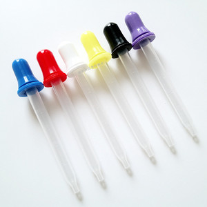 ปิเปตพลาสติกเทียนจิง 1 มล. แบบมีขีดบอกปริมาตร พร้อมปลายยางสี สำหรับการจ่ายยาและน้ำมันหอมระเหย - Product Image 5