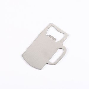 Abridor de Botellas de Cerveza de Acero Inoxidable con Forma Personalizada, Diseño de Taza, Abridor Metálico - Product Image 1