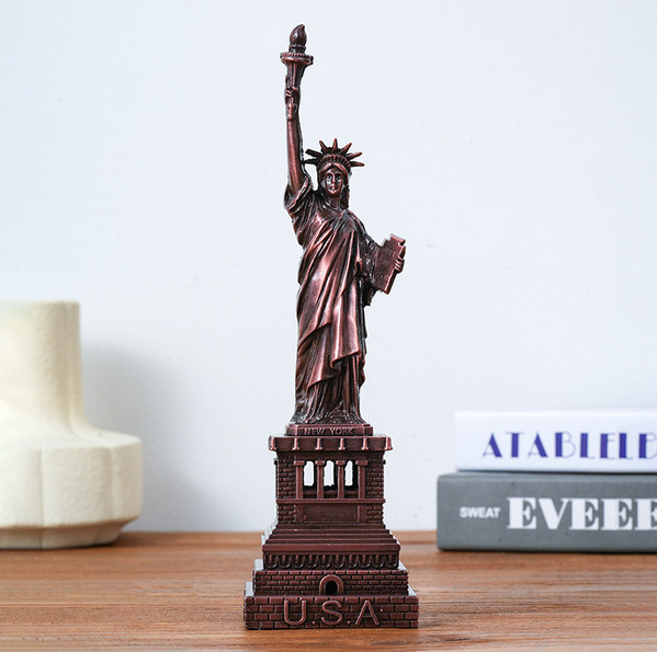 Statue de la liberté taille moyenne-cuivre rouge