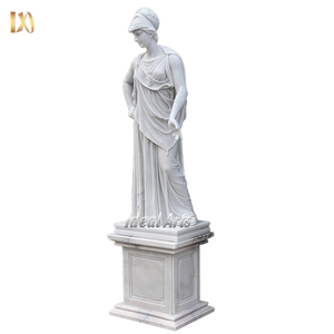 Tallado a mano al aire libre clásico tamaño natural piedra mármol griego Roma figura escultura occidental griego Athena <span class=keywords><strong>diosa</strong></span> <span class=keywords><strong>estatua</strong></span> - Product Image 3
