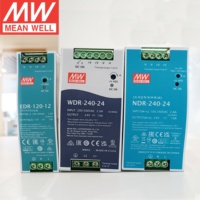 Alimentation à découpage industrielle MeanWell NDR-120/240-24 Série MDR EDR pour montage sur rail DIN, 480W 240W 24V 12V 10A