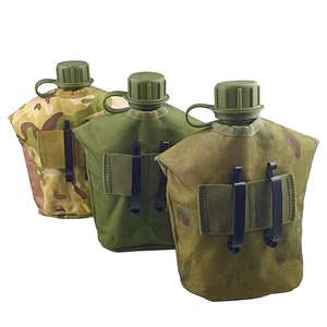 <b>Water</b> Bottle, Drinking <b>Water</b> Flask Camping Canteenwith Aluminium Cup and <b>Pouch</b> Set - Product Image 4