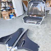 Aile avant latérale en fibre de carbone véritable style M3 personnalisée pour BMW E92 335i pré-LCI 2007 2008 – Kit carrosserie de mise à niveau avec capot en carbone