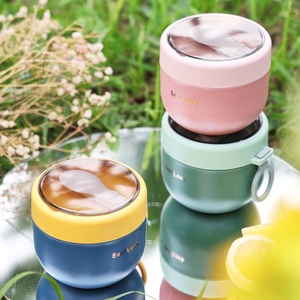 Edelstahl Rvs Boîte à bento chauffante en acier inoxydable isolée thermiquement Boîte à lunch Céréales Avoine Soupe Tasse <span class=keywords><strong>Bol</strong></span> pour enfant École - Product Image 4