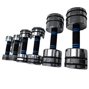 Thép Chất lượng cao Chrome quả tạ thép có thể điều chỉnh Electroplated quả tạ đặt cho bán - Product Image 2