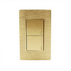 Interruptor de Luz Nocturna para Interiores de 1/2/3/4 Vías, 220V 250V, Estándar Estadounidense, de Metal y PC, 10 Años de Garantía, Mejor Precio de Fábrica YUHE - Product Image 1