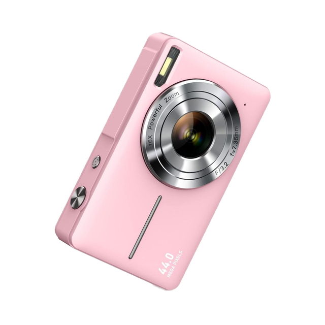 Camkory FHD 1080P Kids Digital Camera 16X Zoom Anti-Shake Compact Small Christmas Birthday Gifts for Boys and Girls