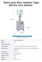 XT-130C semi-automatique peut sceller machine manuelle peut scelleur peut fermer machine