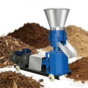 Machine à granulés d'aliments pour animaux (poulets et bovins) à haute productivité, 100 kg/h, moteur électrique en fonte, granulateur d'aliments - Product Image 2