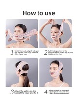 En stock Bandeau liftant pour le visage, amincissant en V, anti-affaissement, pour double menton et plis nasogéniens, utilisation jour et nuit, sangle de remodelage de la ligne du visage