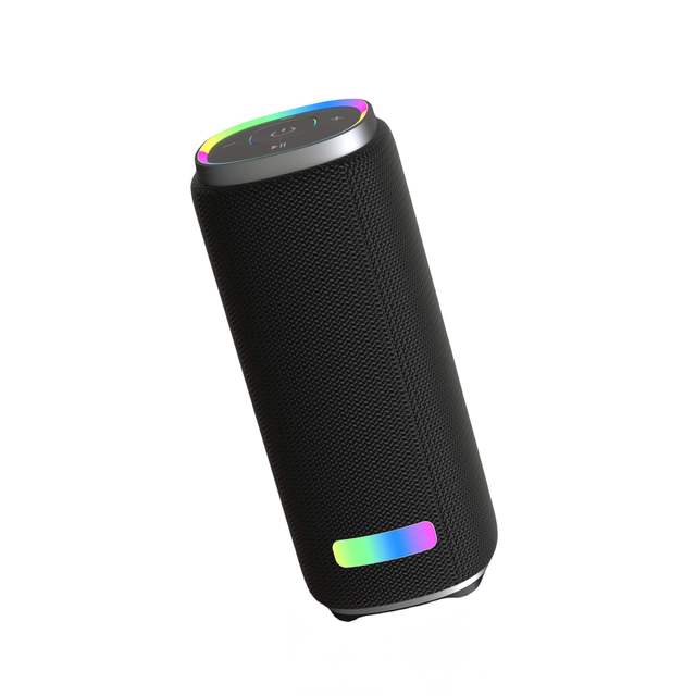 Colorful LED Lights Bluetooth Speaker  Waterproof RGB Heavy Bass Stereo Touch Control  Outdoor Wireless Speaker for Party