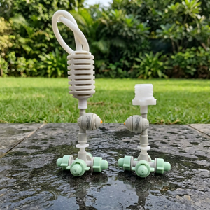 Kit de brumisation multi-voies pour serre, anti-goutte, 4 voies, avec buses de brumisation et arroseur à 360° - Product Image 1