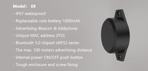 Giá rẻ Mini mỏng gia tốc cảm biến chuyển động vị trí trong nhà Bluetooth 5.0 <span class=keywords><strong>ibeacon</strong></span> BLE Sticker tag đèn hiệu - Product Image 3