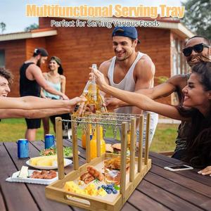 Wooden meat tray <b>rack</b>, cheese charcoal <b>plate</b>, meat serving <b>plate</b>, fruit and dessert <b>plate</b>, barbecue grill, grill <b>rack</b> - Product Image 1