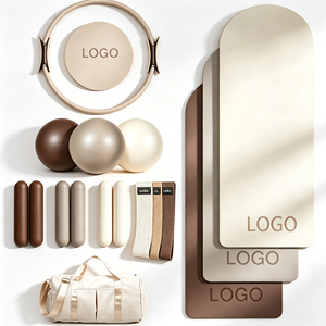 Set di Accessori Certificati per Yoga e Pilates: Tappetino Yoga in Silicone, Manubri, Anelli, Cerchio Pilates, Mini Palla, Fasce in Tessuto per Studio - Product Image 5
