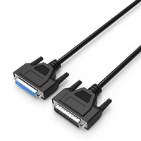 Cable Serial RS232 DB25 al por Mayor para Impresora CNC Industrial PLC, Cable de Señal Blindado Anti-interferencias D-sub de 25 Pines