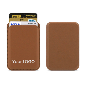 Dompet Kartu Ponsel Mewah Kulit PU Pria dengan Logo Kustom, Portabel, untuk iPhone 14 15 16 17 Pro Max Plus Air - Product Image 3