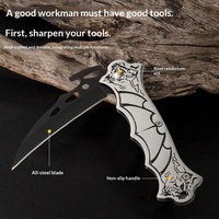 Couteau pliant tout acier pour l'extérieur, couteau de chasse Yangjiang, couteau de survie portable pour la défense personnelle