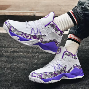 Chaussures de basketball montantes pour adolescents et étudiants, légères, respirantes, en maille, pour le sport et les loisirs en extérieur - Product Image 1