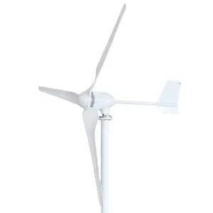 Sistema de turbina eólica para uso doméstico, turbina de techo blanca, 1kw, 24v, 48v