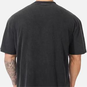 Camisetas de Diseñador de Lujo en Caja, de Algodón Supima, con Hombros Caídos, Logotipo, Corte Holgado, para Hombre, Camiseta de Gran Peso para Hombre - Product Image 4
